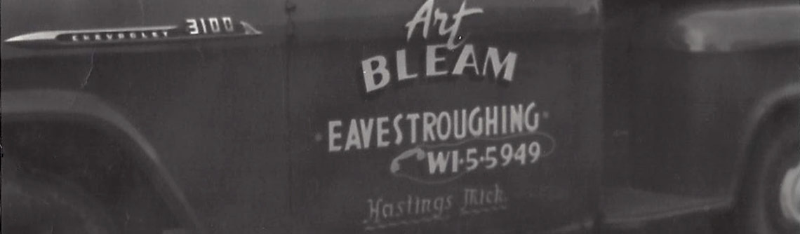 Bleam Eavestroughing Truck 1959